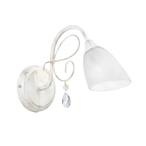 Бра V3611/1A Vitaluce белый на 1 лампу, основание белое в стиле классический 