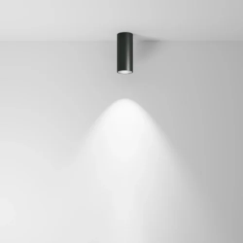 Светильник накладной Focus LED C056CL-L12B3K-W-B Maytoni чёрный 1 лампа, основание чёрное в стиле хай-тек современный круглый фото 4