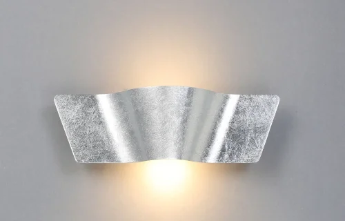 Бра LED CLT 014W SL Crystal Lux серебряный на 1 лампа, основание серебряное в стиле современный 