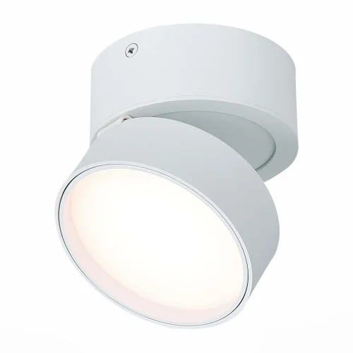 Светильник накладной LED St651 ST651.532.14 ST-Luce белый 1 лампа, основание белое в стиле хай-тек современный круглый
