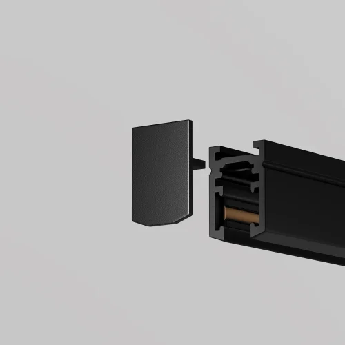 Заглушка для шинопровода, 2 шт. Magnetic track system Levity TRA184EC-1B Maytoni чёрный в стиле хай-тек современный для светильников серии Magnetic track system Levity levity магнитная фото 5