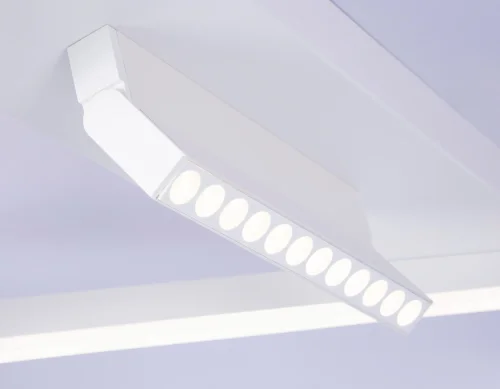 Светильник потолочный LED с пультом FL51463 Ambrella light белый 1 лампа, основание белое в стиле современный хай-тек с пультом квадраты фото 6