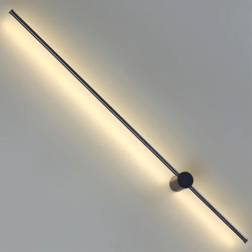 Бра LED Bram 5677/15WL Lumion чёрный на 1 лампа, основание чёрное в стиле хай-тек отражённый свет фото 3