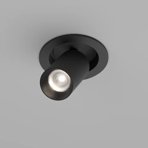 Светильник точечный LED Focus LED C071CL-7W4K-B Maytoni чёрный на 1 лампу, основание чёрное в стиле современный хай-тек трубочки круглый фото 5