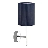 Бра 1139/1A Blue Escada синий 1 лампа, основание хром в стиле скандинавский 