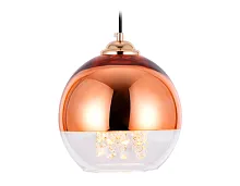 Светильник подвесной Traditional TR3603 Ambrella light прозрачный 1 лампа, основание медь в стиле классический шар