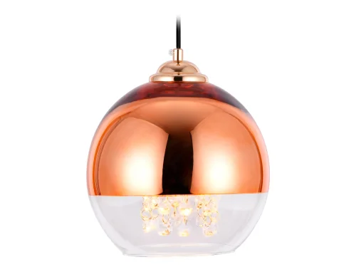 Светильник подвесной Traditional TR3603 Ambrella light прозрачный 1 лампа, основание медь в стиле классический шар