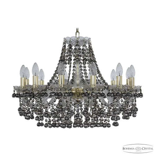 Люстра подвесная 1409/12/240 G R731 Bohemia Ivele Crystal без плафона на 12 ламп, основание золотое в стиле классический sp