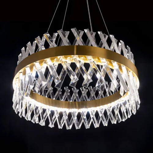 Люстра подвесная LED с пультом Ричард CL336063 Citilux прозрачная на 1 лампу, основание бронзовое в стиле современный с пультом фото 3