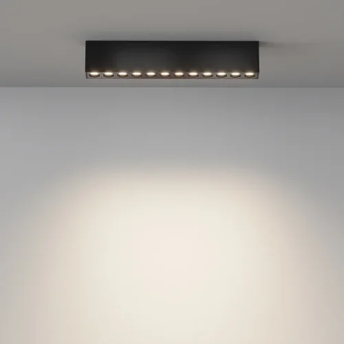 Светильник накладной LED Points C066CL-20W3-6K-B Maytoni чёрный на 1 лампу, основание чёрное в стиле хай-тек современный прямоугольник фото 3