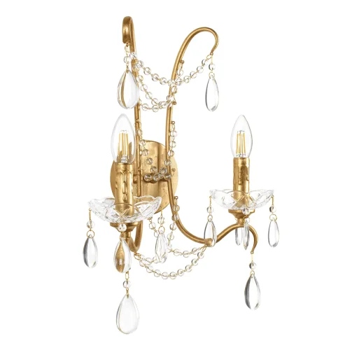 Бра Foil 10430W LOFT IT без плафона на 2 лампы, основание золотое прозрачное в стиле классический современный фото 5
