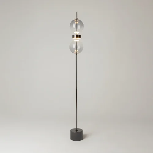 Торшер LED Double MOD478FL-L15B3K Maytoni дымчатый на 1 лампу, основание чёрное в стиле современный фото 2 Торшер LED Double MOD478FL-L15B3K Maytoni дымчатый на 1 лампу, основание чёрное в стиле современный фото 2