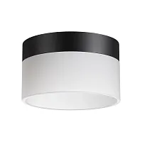Светильник накладной LED Aura 359446 Novotech белый на 1 лампу, основание чёрное в стиле современный 