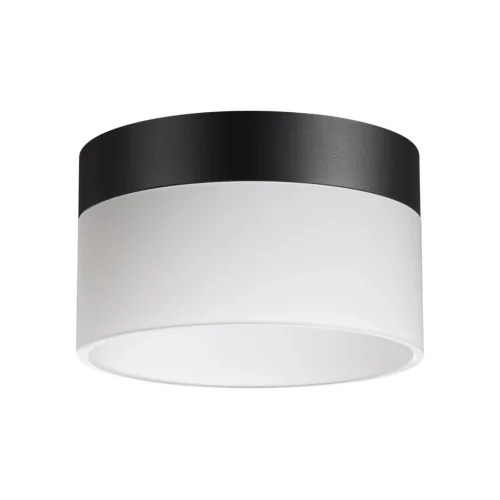 Светильник накладной LED Aura 359446 Novotech белый на 1 лампу, основание чёрное в стиле современный 