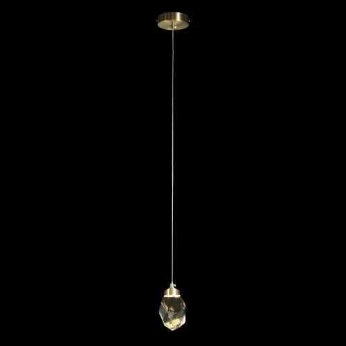 Бра LED Rock 10111 Gold LOFT IT прозрачный на 1 лампа, основание золотое в стиле современный  фото 6