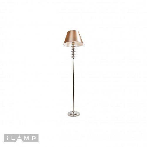 Торшер Rolling F2406-1 Nickel iLamp  коричневый 1 лампа, основание никель в стиле современный американский
 фото 2