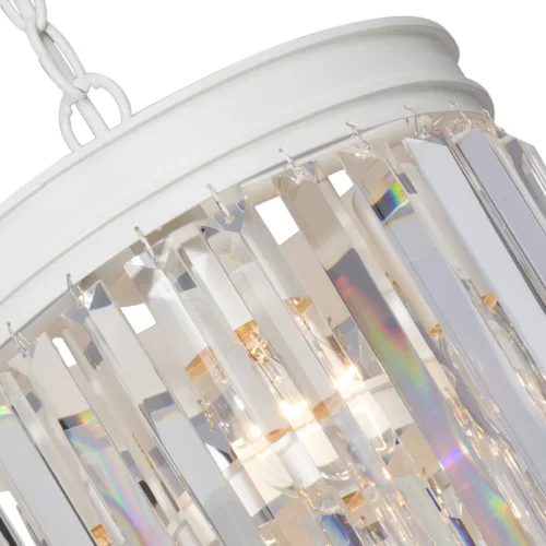 Люстра подвесная V5151-0/3+1 Vitaluce прозрачная на 4 лампы, основание бежевое в стиле классический современный  фото 2
