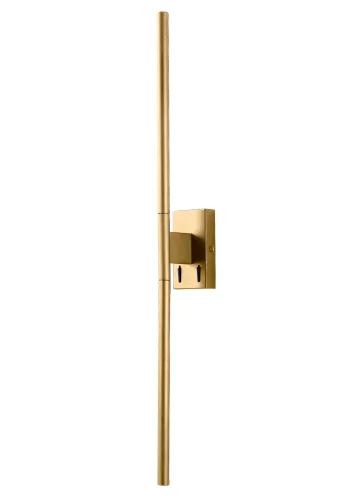 Бра с выключателем LED LARGO AP12W GOLD Crystal Lux золотой на 2 лампы, основание золотое в стиле хай-тек 