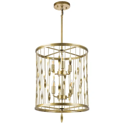 Светильник подвесной Firenze 725163 Lightstar золотой 6 ламп, основание золотое в стиле арт-деко 