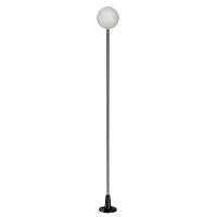 Ландшафтный светильник LED Notte 7123/1GL Odeon Light уличный IP65 хром на 1 лампу, плафон белый в стиле хай-тек LED