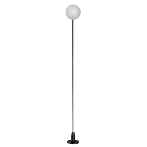 Ландшафтный светильник LED Notte 7123/1GL Odeon Light уличный IP65 хром на 1 лампу, плафон белый в стиле хай-тек LED