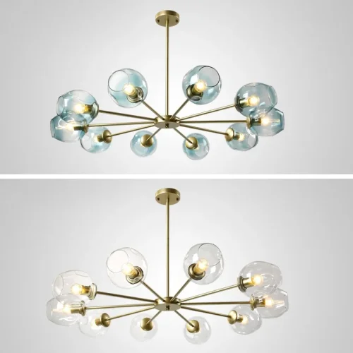 Люстра на штанге MARINE B 8 Black/Blue 189683-26 ImperiumLoft голубая на 8 ламп, основание чёрное в стиле скандинавский фото 6 Люстра на штанге MARINE B 8 Black/Blue 189683-26 ImperiumLoft голубая на 8 ламп, основание чёрное в стиле скандинавский фото 6