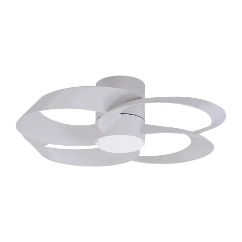 Люстра c вентилятором LED Rose 8705 Mantra белая на 1 лампу, основание белое в стиле современный с пультом фото 2