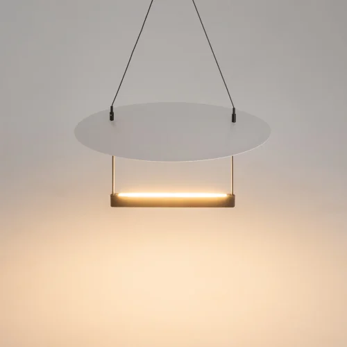 Светильник подвесной LED Ambience MOD280PL-L23B3K Maytoni белый чёрный на 1 лампу, основание чёрное в стиле современный хай-тек отражённый свет фото 7