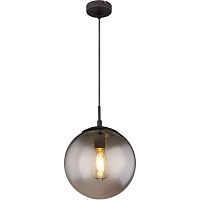 Светильник подвесной Blama 15830H Globo чёрный серый 1 лампа, основание чёрное в стиле модерн шар