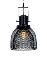 Светильник подвесной лофт Fratton LDP 007-L Lumina Deco чёрный 1 лампа, основание чёрное в стиле лофт 