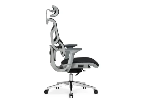 Компьютерное кресло Samur black / gray 15818 Woodville, чёрный/сетка, ножки/металл/хром, размеры - *1370***700*700 фото 12