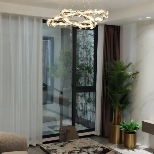 Люстра подвесная JENNIFER D40+60 219976-23 ImperiumLoft прозрачная на 2 лампы, основание хром в стиле современный минимализм фото 14 Люстра подвесная JENNIFER D40+60 219976-23 ImperiumLoft прозрачная на 2 лампы, основание хром в стиле современный минимализм фото 14