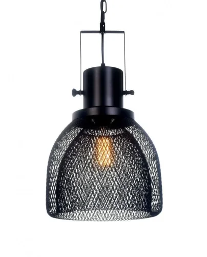 Светильник подвесной лофт Fratton LDP 007-L Lumina Deco чёрный 1 лампа, основание чёрное в стиле лофт 