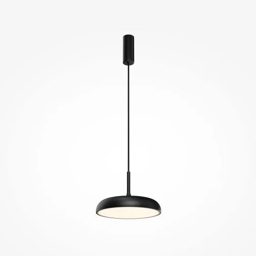 Светильник подвесной LED Gerhard MOD189PL-L12B3K1 Maytoni белый чёрный на 1 лампу, основание чёрное в стиле современный хай-тек 