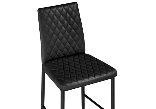 Барный стул Teon black / black 15512 Woodville, чёрный/искусственная кожа, ножки/металл/чёрный, размеры - *1000***410*500 фото 5