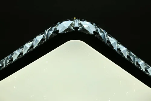 Люстра с пультом LED Saccheddu OML-47417-60 Omnilux белая на 1 лампа, основание хром в стиле хай-тек с пультом фото 5