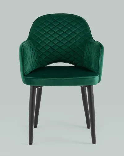 Стул Венера диамант NEW, велюр изумрудный NP УТ000037247 Stool Group, /, ножки//чёрный, размеры - *820***585*645 фото 7