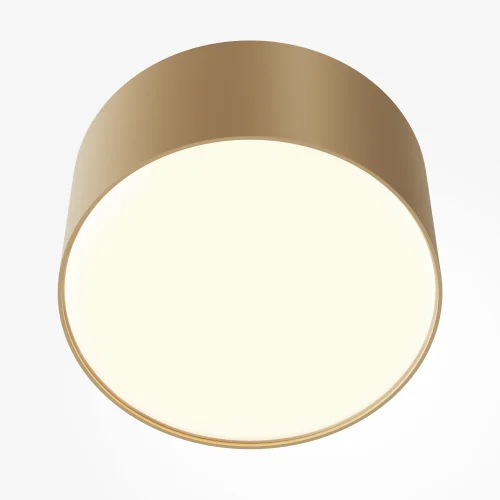 Светильник накладной LED Zon C032CL-12W3K-RD-MG Maytoni белый на 1 лампу, основание матовое золото в стиле современный фото 8
