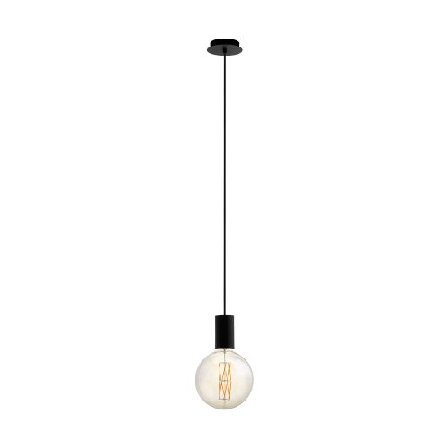 Светильник подвесной Pozueta 98661 Eglo без плафона 1 лампа, основание чёрное в стиле лофт современный 