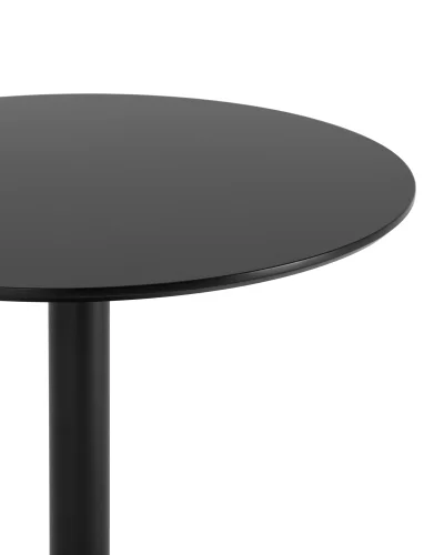 Стол обеденный Толедо, D80, черный УТ000036403 Stool Group столешница чёрная из мдф фото 3
