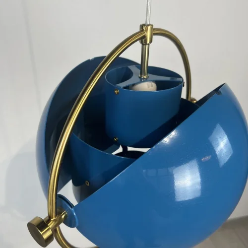 Светильник подвесной Weisdorff 123427-22 ImperiumLoft синий 1 лампа, основание латунь в стиле современный лофт арт-деко  фото 9