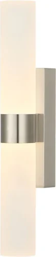 Бра LED Iptube 4028/11/02W-IP Stilfort белый на 1 лампу, основание никель в стиле современный фото 2