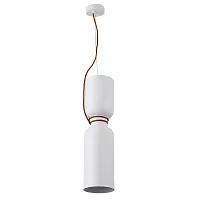 Светильник подвесной UNO SP1.2 WHITE Crystal Lux белый 1 лампа, основание белое в стиле минимализм трубочки