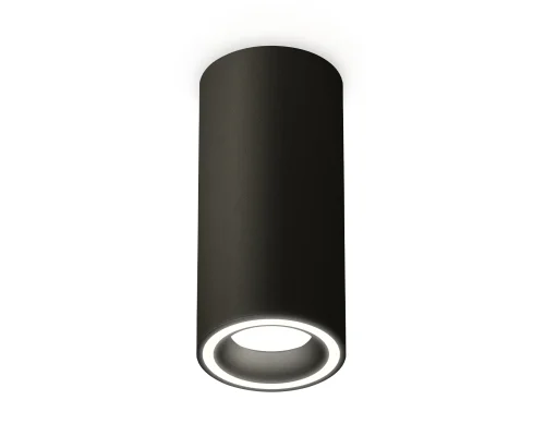 Светильник накладной Techno spot XS7443011 Ambrella light чёрный 1 лампа, основание чёрное в стиле современный хай-тек круглый