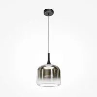 Светильник подвесной LED Spirito MOD286PL-L18B3K Maytoni серый чёрный на 1 лампу, основание чёрное в стиле современный хай-тек 