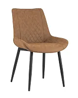 Стул Невада, экокожа, коричневый УТ000002171 Stool Group, коричневый/экокожа, ножки/металл/чёрный, размеры - ****555*600