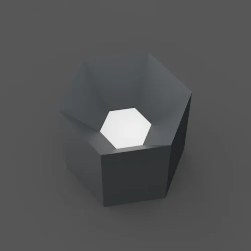Светильник потолочный HEXAGON B 101670-26 ImperiumLoft белый на 1 лампу, основание белое в стиле современный фото 4