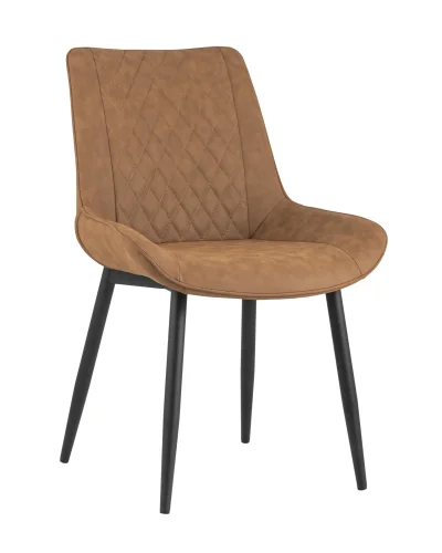 Стул Невада, экокожа, коричневый УТ000002171 Stool Group, коричневый/экокожа, ножки/металл/чёрный, размеры - ****555*600