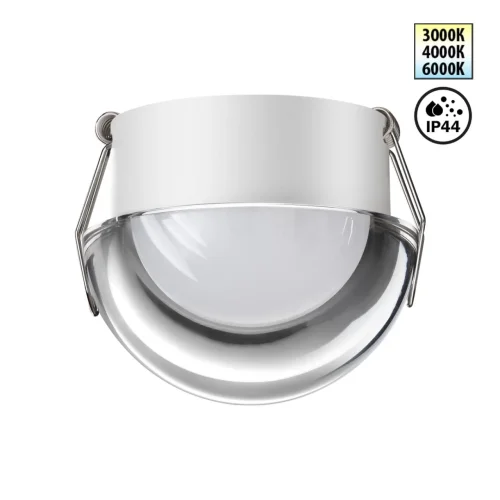 Светильник точечный LED Largo 359434 Novotech прозрачный на 1 лампу, основание белое в стиле современный 
