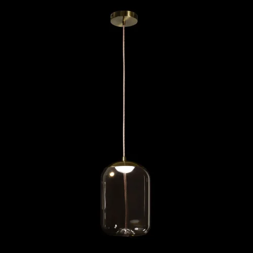 Светильник подвесной LED Knot 8135-C LOFT IT янтарный 1 лампа, основание золотое в стиле современный лофт  фото 2